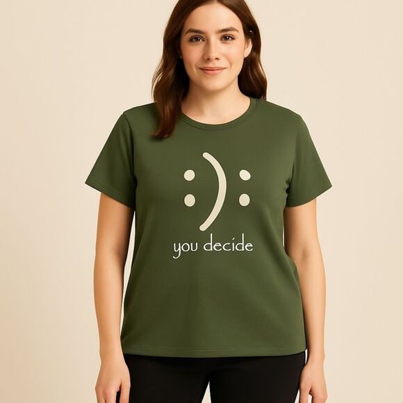 Yt-Shirts | You Decide Mood Graphics Size Large Premium Cotton - Picture 1 of 4